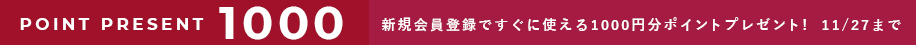 新規1000Ptプレゼント