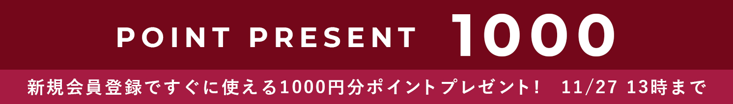 新規1000Ptプレゼント